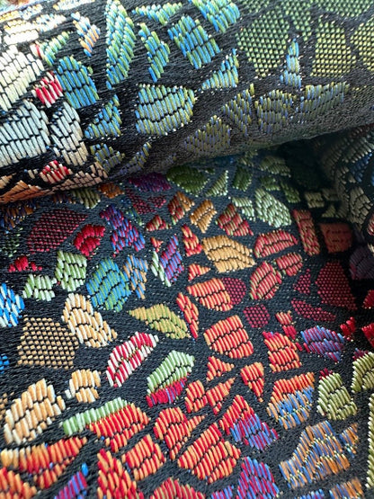 PREMIUM STAINED GLASS FOOTSTOOL | POUFFE FOOTSTOOL TABLE - ISTOOLS