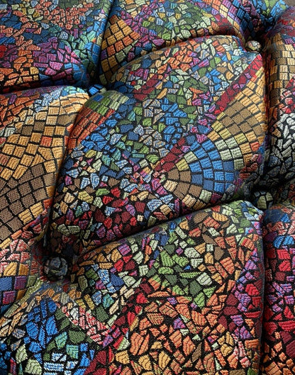 PREMIUM STAINED GLASS FOOTSTOOL | POUFFE FOOTSTOOL TABLE - ISTOOLS