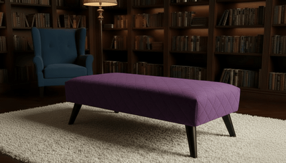 Premium Stitched Footstool Bench &amp; Coffee Table with Hidden Storage - ISTOOLS