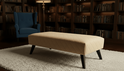 Premium Stitched Footstool Bench &amp; Coffee Table with Hidden Storage - ISTOOLS
