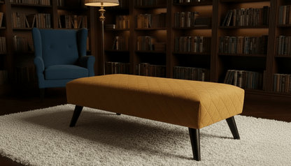 Premium Stitched Footstool Bench &amp; Coffee Table with Hidden Storage - ISTOOLS
