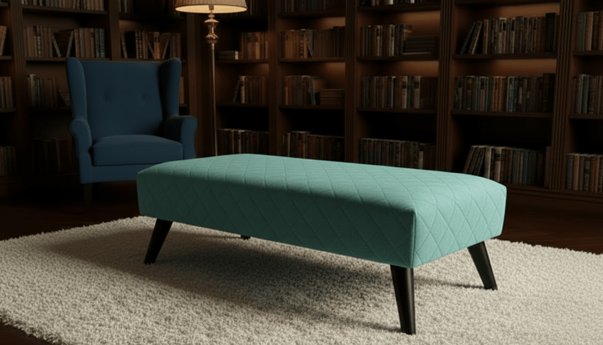 Premium Stitched Footstool Bench &amp; Coffee Table with Hidden Storage - ISTOOLS