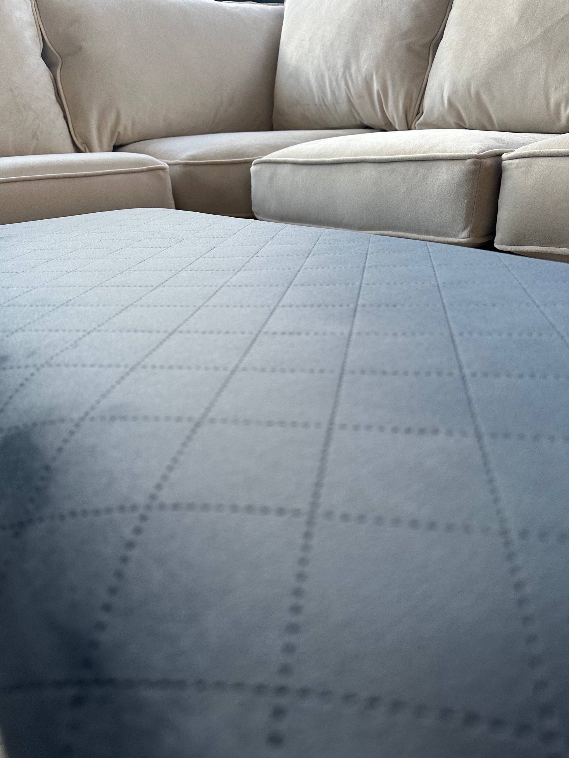 PREMIUM stitched lid pattern FOOTSTOOL BENCH COFFEE TABLE - ISTOOLS