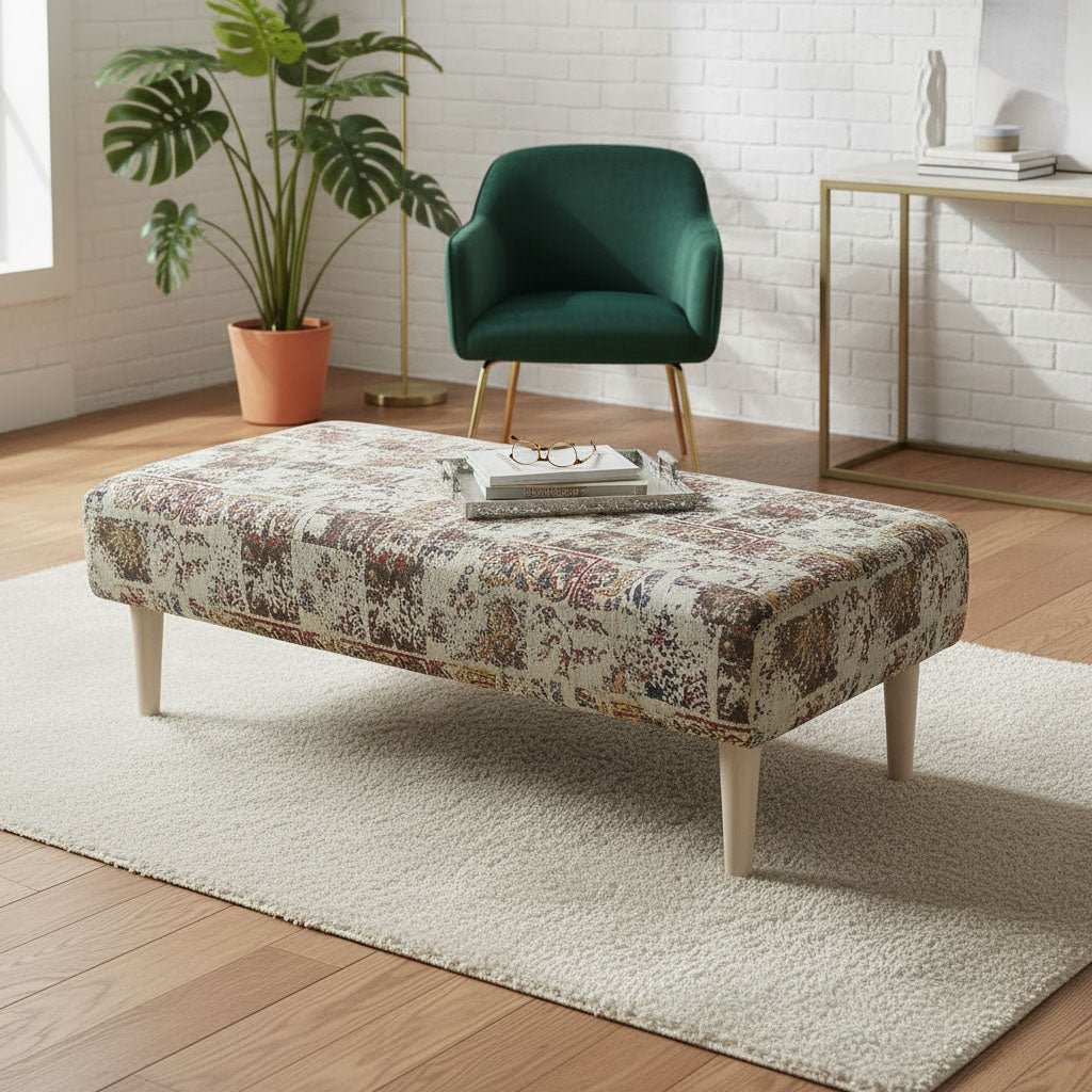 Premium Storage Footstool Expressive Pattern Smooth Top UK - ISTOOLS
