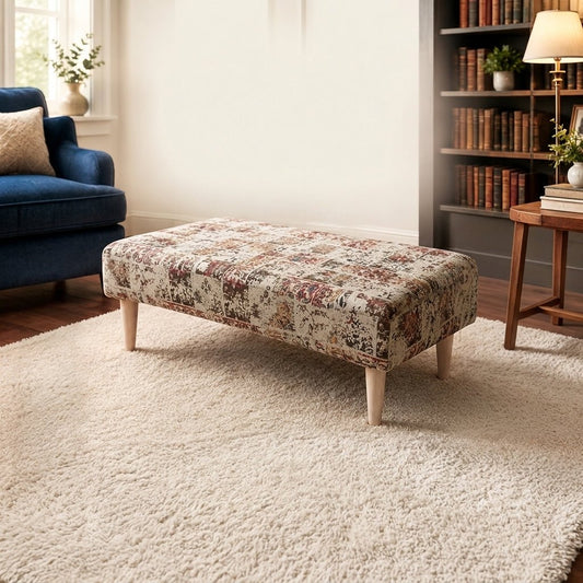 Premium Storage Footstool Expressive Pattern Smooth Top UK - ISTOOLS