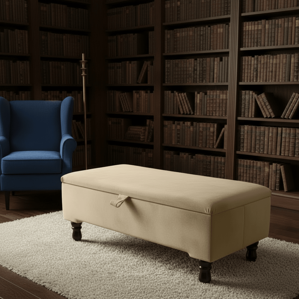 Premium Storage Ottoman Bench | Coffee Table with Hidden Storage | Multi - Functional Living Room Seat - ISTOOLS