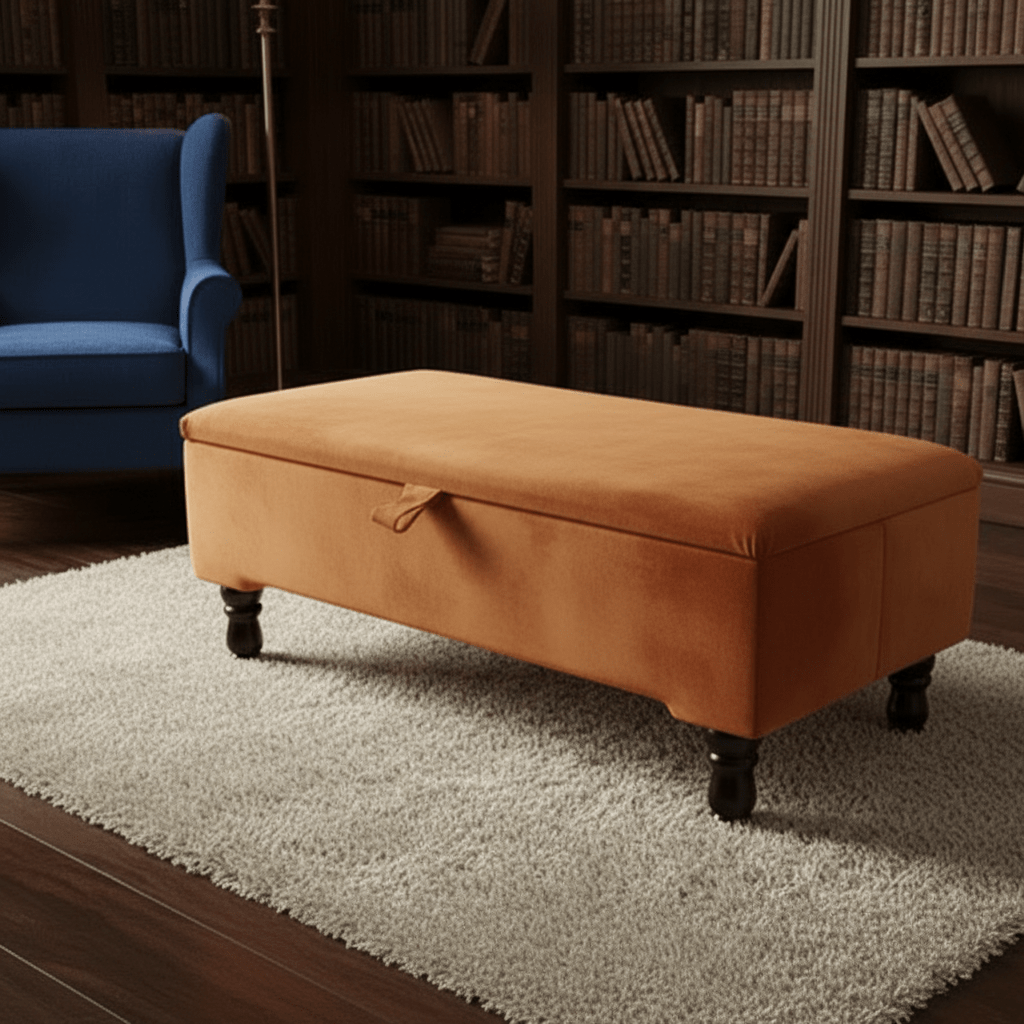 Premium Storage Ottoman Bench | Coffee Table with Hidden Storage | Multi - Functional Living Room Seat - ISTOOLS