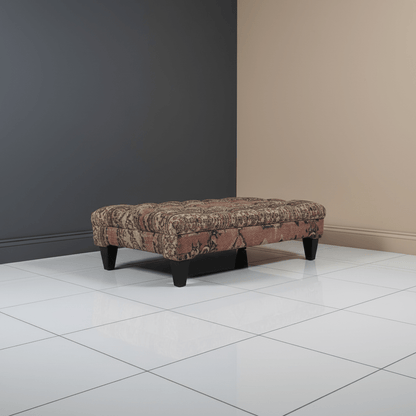 Premium Tufted Coffee Table Footstool Expressive Art Motif - ISTOOLS
