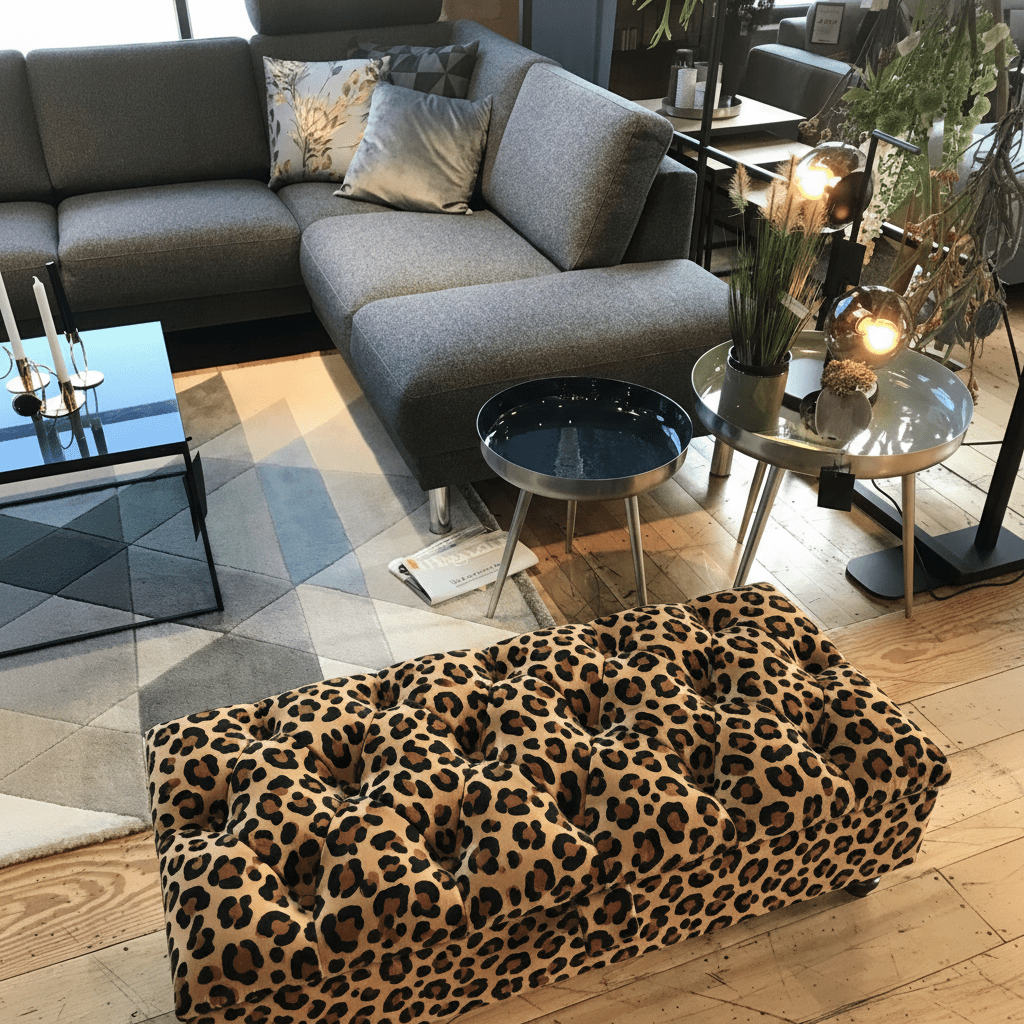 Premium Upholstered Rectangle Footstool Tufted Finish bec - ISTOOLS