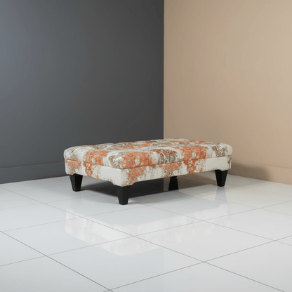Premium Upholstered Rectangular Centrepiece Pouffe Multi - Toned - ISTOOLS