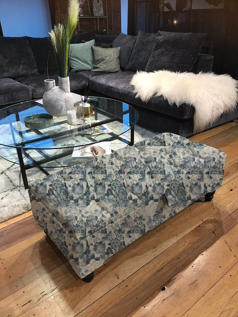 PREMIUM White & Blue Floral Soft Cotton - ISTOOLS