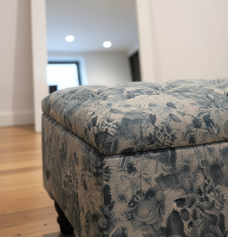 PREMIUM White & Blue Floral Soft Cotton - ISTOOLS