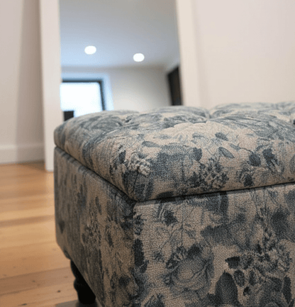 PREMIUM White & Blue Floral Soft Cotton - ISTOOLS