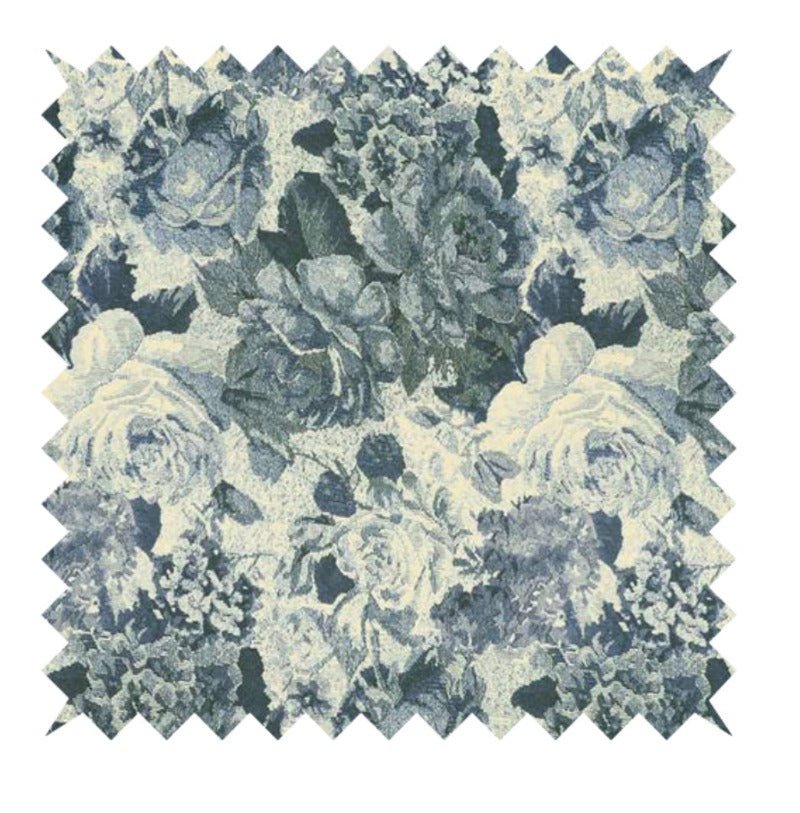 PREMIUM White & Blue Floral Soft Cotton - ISTOOLS