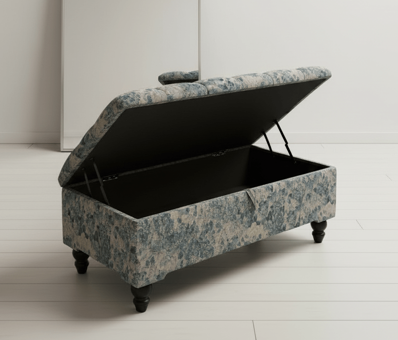 PREMIUM White & Blue Floral Soft Cotton - ISTOOLS