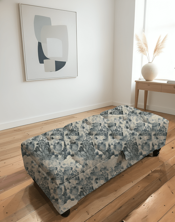 PREMIUM White & Blue Floral Soft Cotton - ISTOOLS