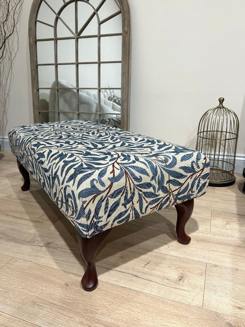 PREMIUM will blue non storage foostool coffee table, footrest pouffe side table - ISTOOLS