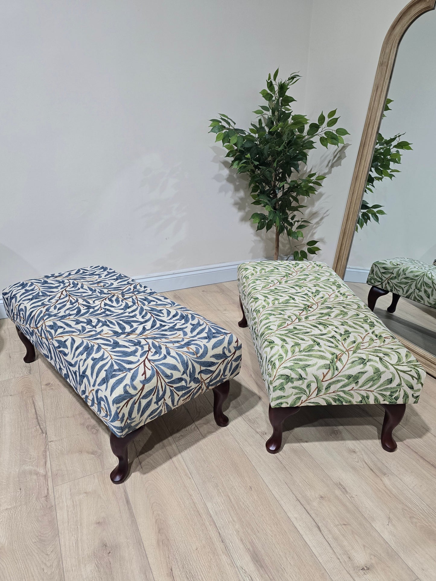 PREMIUM will blue non storage foostool coffee table, footrest pouffe side table - ISTOOLS