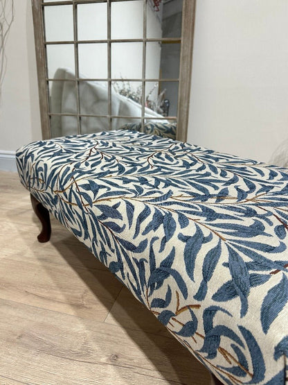 PREMIUM will blue non storage foostool coffee table, footrest pouffe side table - ISTOOLS