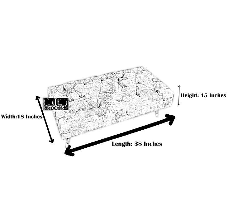 PREMIUM will blue non storage foostool coffee table, footrest pouffe side table - ISTOOLS