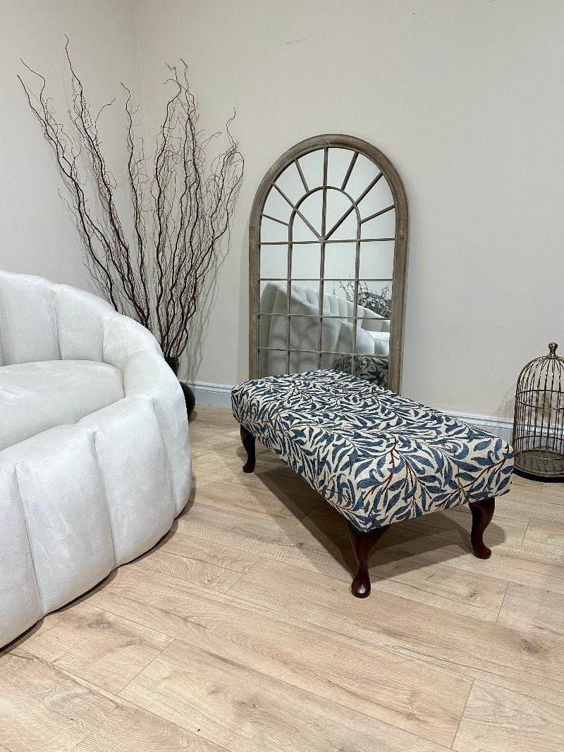 PREMIUM will blue non storage foostool coffee table, footrest pouffe side table - ISTOOLS