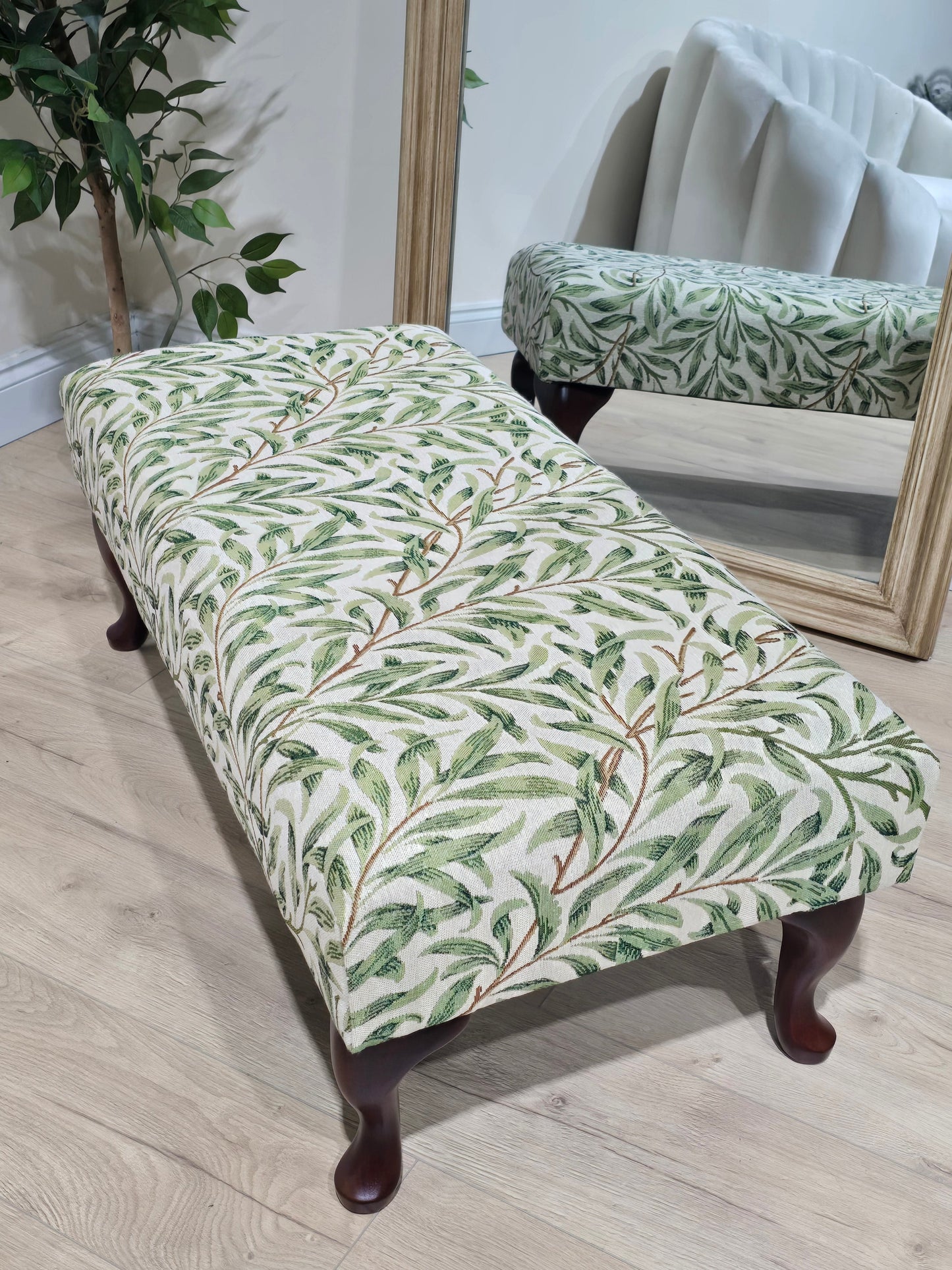 PREMIUM will green non storage foostool coffee table, footrest pouffe side table - ISTOOLS