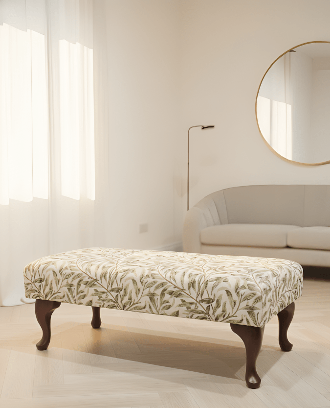 PREMIUM will green non storage foostool coffee table, footrest pouffe side table - ISTOOLS