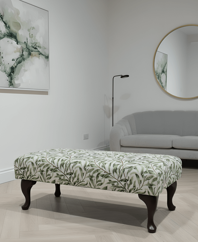 PREMIUM will green non storage foostool coffee table, footrest pouffe side table - ISTOOLS