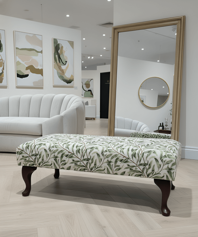 PREMIUM will green non storage foostool coffee table, footrest pouffe side table - ISTOOLS