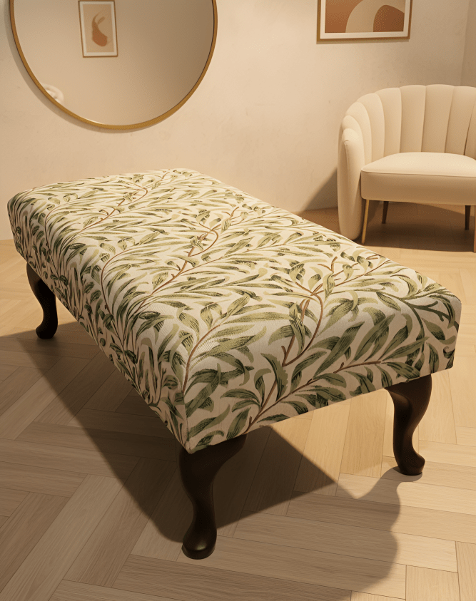 PREMIUM will green non storage foostool coffee table, footrest pouffe side table - ISTOOLS