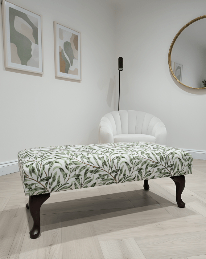 PREMIUM will green non storage foostool coffee table, footrest pouffe side table - ISTOOLS