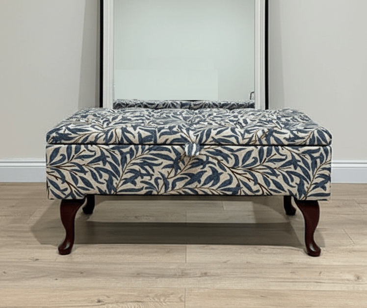 PREMIUM will storage coffee table , Ottoman with Storage, Patterned Footstool Pouffe, side living room table - ISTOOLS