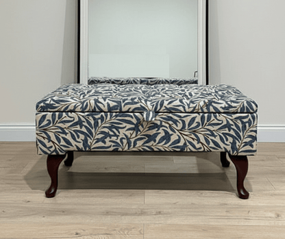 PREMIUM will storage coffee table , Ottoman with Storage, Patterned Footstool Pouffe, side living room table - ISTOOLS