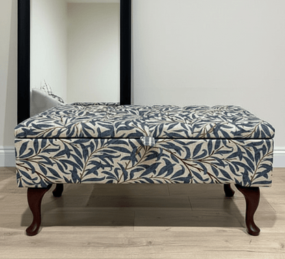 PREMIUM will storage coffee table , Ottoman with Storage, Patterned Footstool Pouffe, side living room table - ISTOOLS