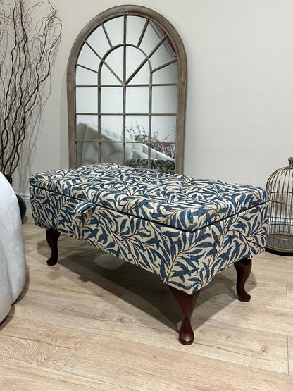 PREMIUM will storage coffee table , Ottoman with Storage, Patterned Footstool Pouffe, side living room table - ISTOOLS