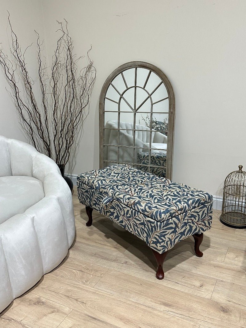 PREMIUM will storage coffee table , Ottoman with Storage, Patterned Footstool Pouffe, side living room table - ISTOOLS