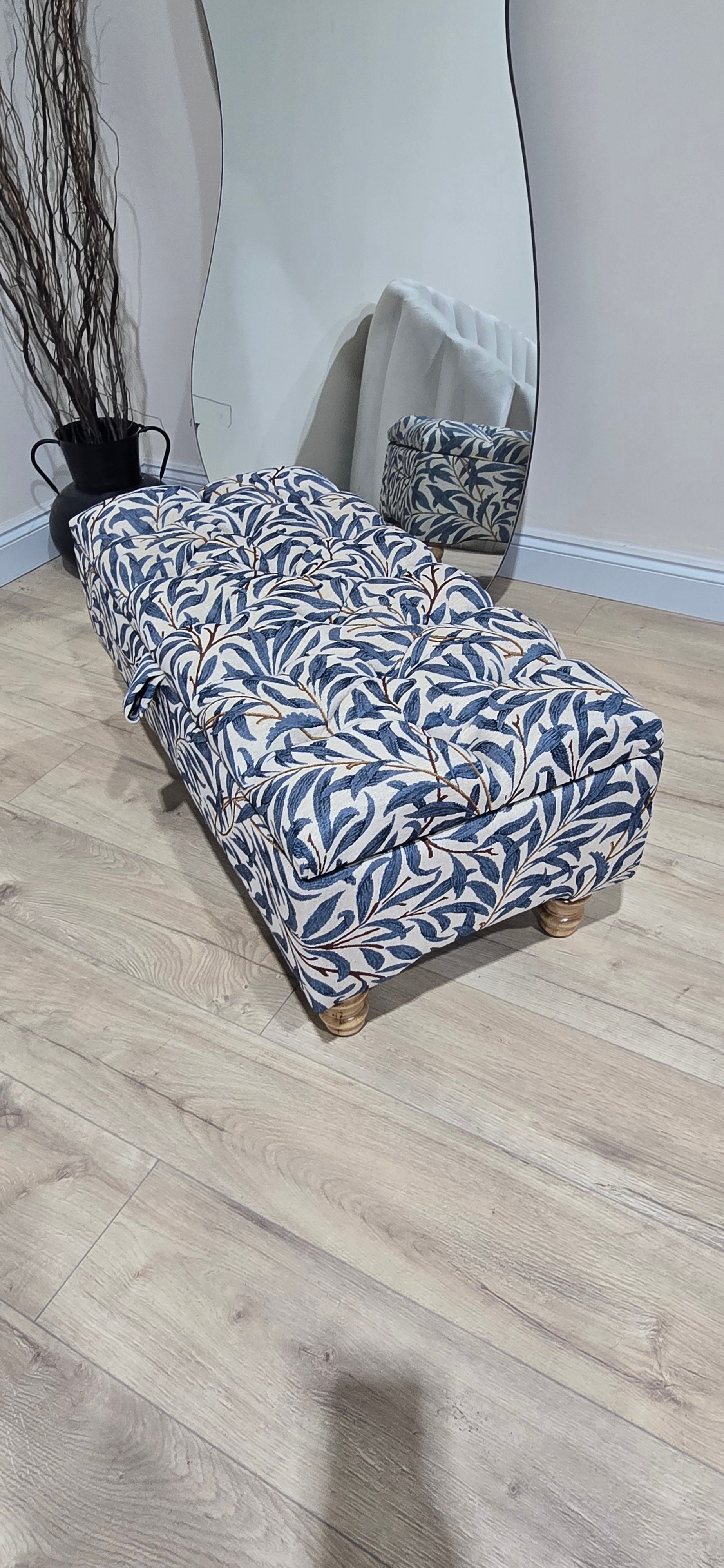 PREMIUM will storage coffee table , Ottoman with Storage, Patterned Footstool Pouffe, side living room table - ISTOOLS