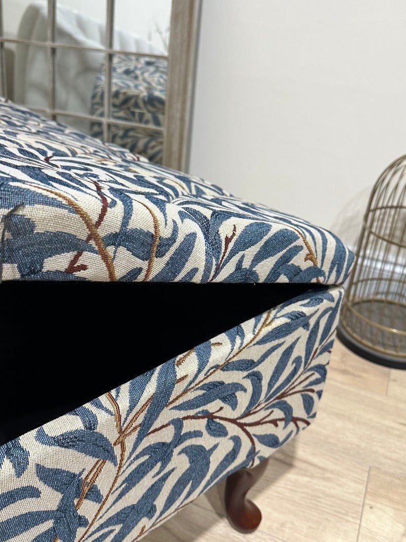 PREMIUM will storage coffee table , Ottoman with Storage, Patterned Footstool Pouffe, side living room table - ISTOOLS