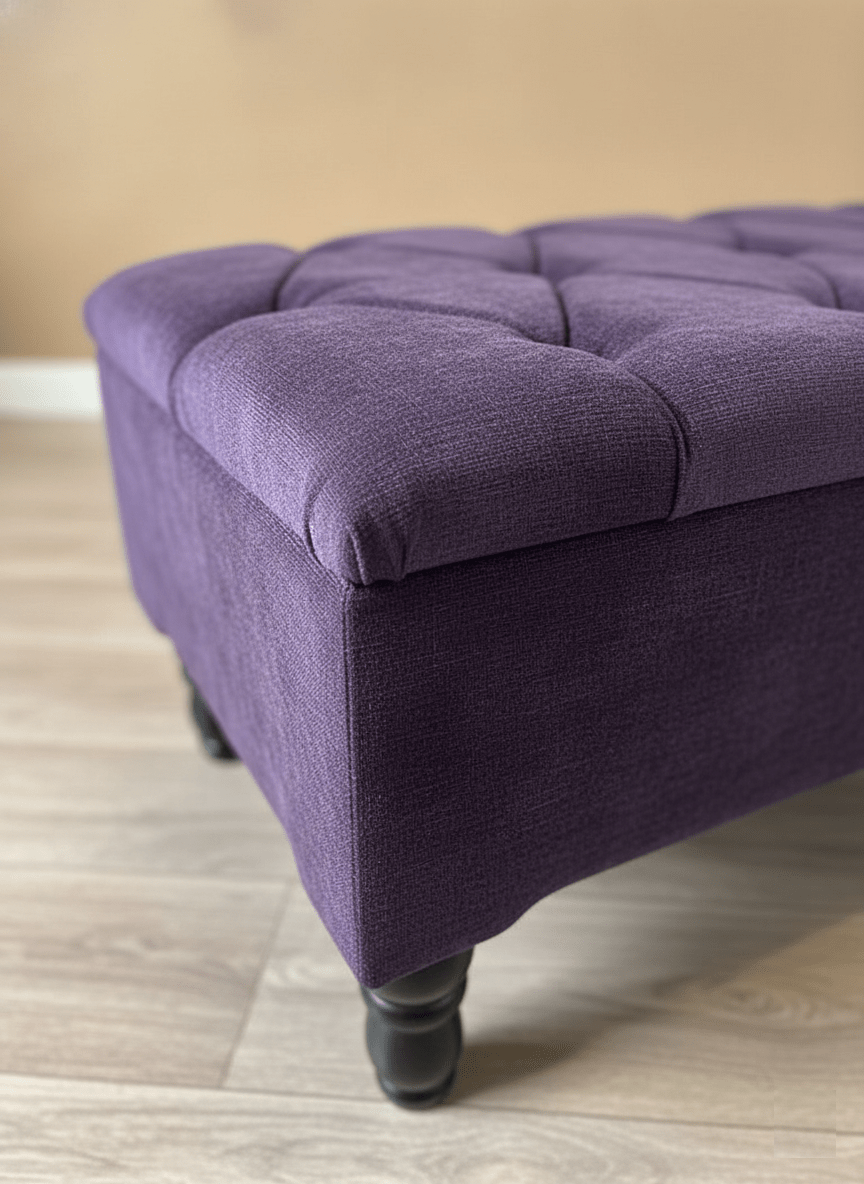 Multi-purpose storage ottoman bench for living room or bedroom - ISTOOLS
