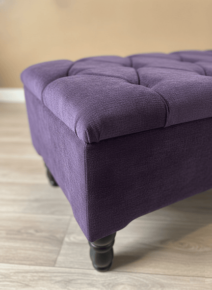 Multi-purpose storage ottoman bench for living room or bedroom - ISTOOLS
