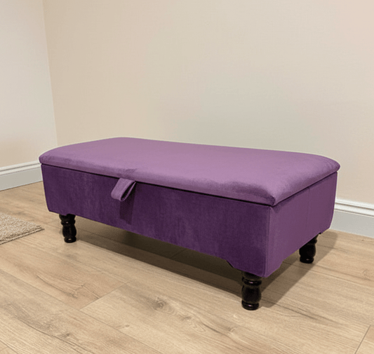 Multi-functional ottoman bench for living room storage and seating - ISTOOLS