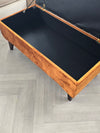 PREMIUM BURNT ORANGE VELVET FOOTSTOOL | POUFFE | FOOTSTOOL | TABLE