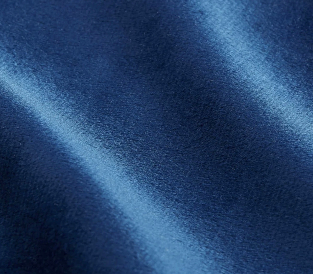 2 x cushion seating blue velvet made to measure