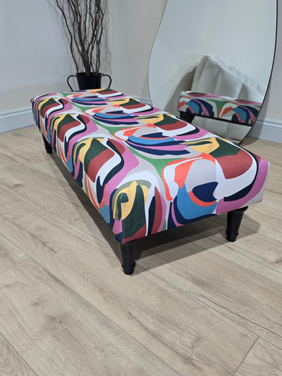 Footstool Floral vue bench coffee table