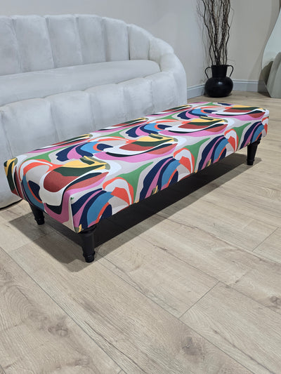 Footstool Floral vue bench coffee table