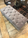 Rectangle chesterfield buttoned Storage Bench coffee table footstool