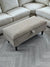 Animal print cream pattern coffee table storage Footstool Pouffe | seat bench