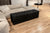 Window bay seat Large Ottoman bench black seat chesterfield design