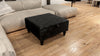 Square Plain Lid Coffee Table Ottoman Storage | Large Velvet Footrest