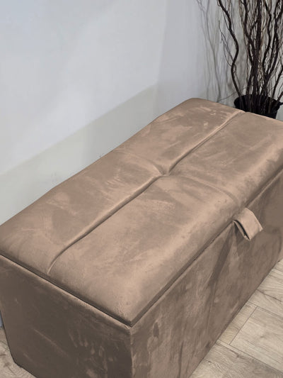 Ottoman deep bedroom storage box bench seat